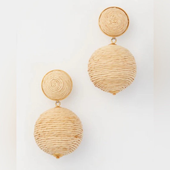 Tuckernuck Raffia Lantern Earrings - Picture 1 of 7